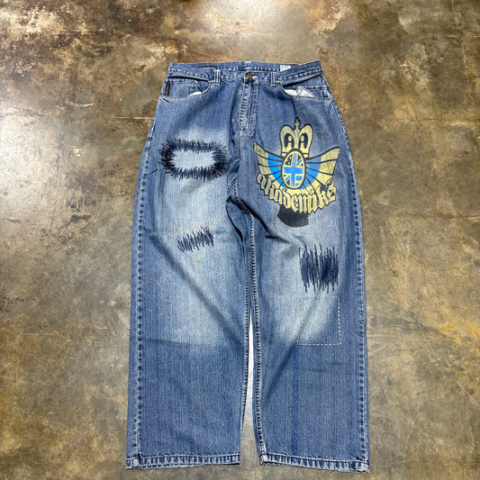 Akademics Baggy Graphic Jeans23