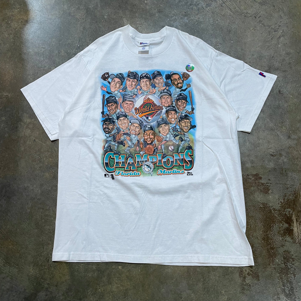 1997 Florida Marlins DS Pro Player Caricature Tee