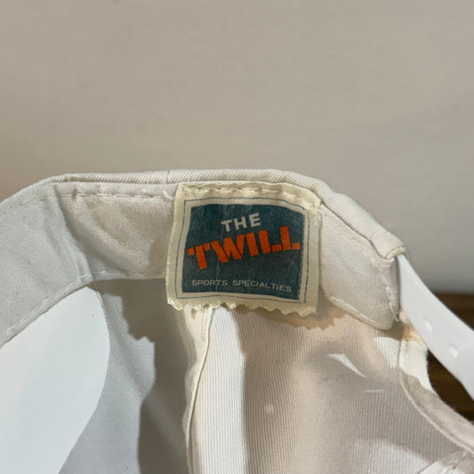 DS White Atlanta Hawks Script Hat