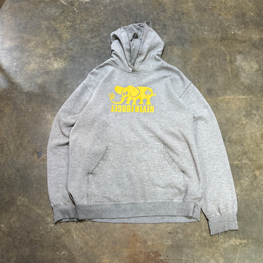 Grey "Never Forget" Yellow Elephant Hoodie