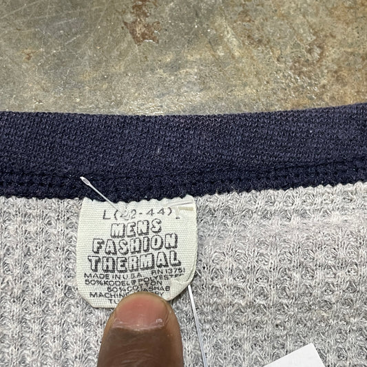 2 tone navy and Grey thermal