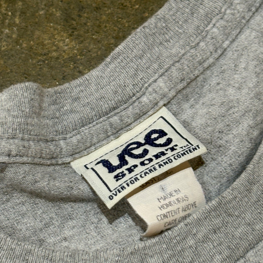 2002 Super Bowl Patriots vs. Rams Grey Tee