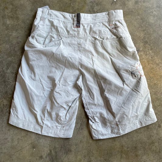 Beige Nylon Columbia Shorts