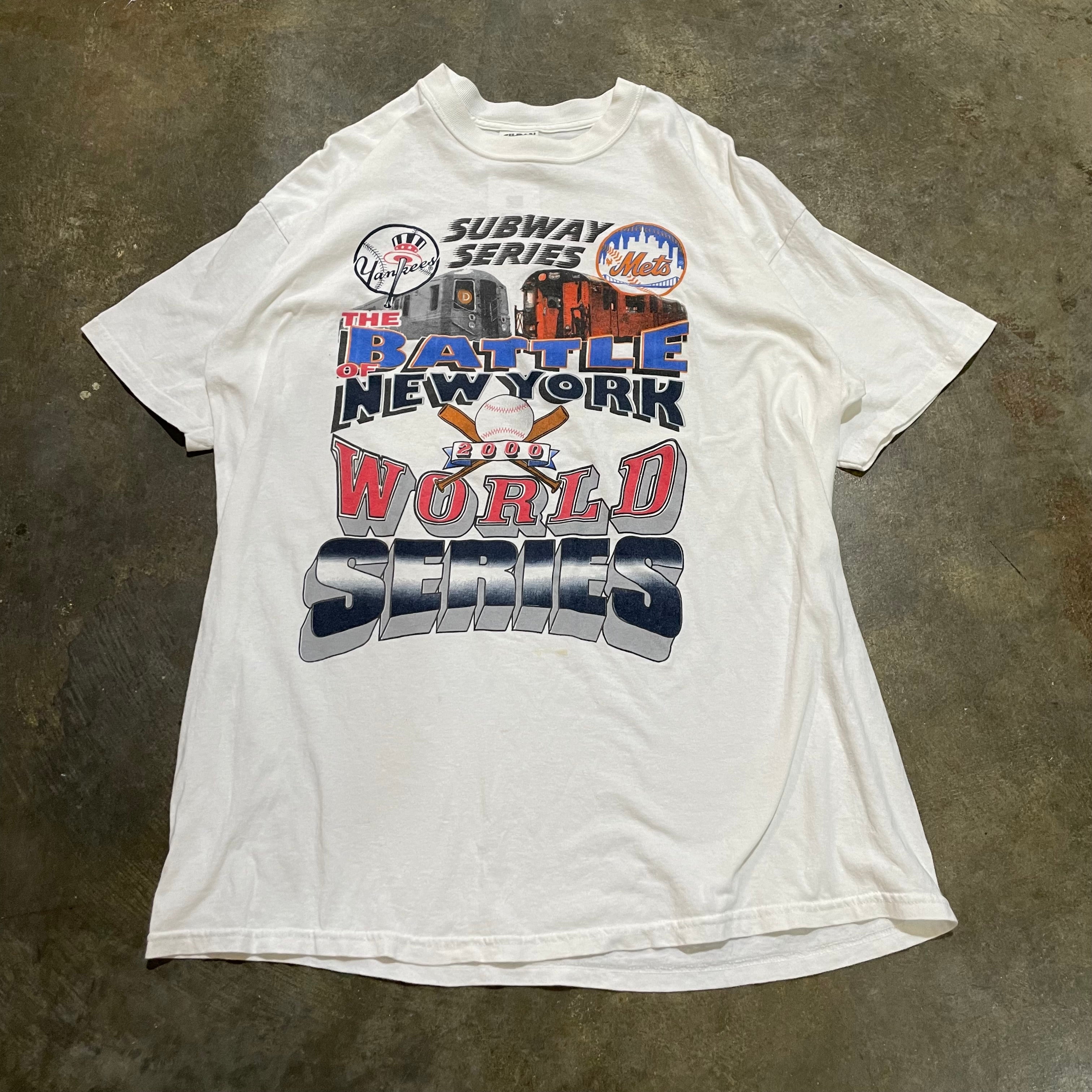 White Subway Series The Battle Of New York 2000 World Series Tee