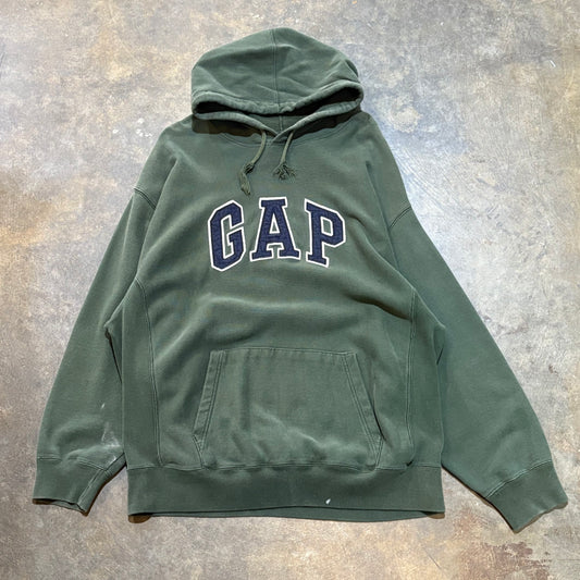 Green GAP Navy Patch Hoodie