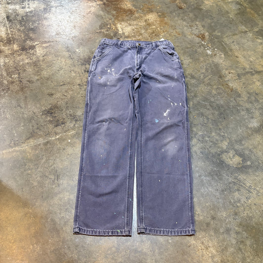 Blue/Grey Paint Splatter Carhartt Carpenter Pants