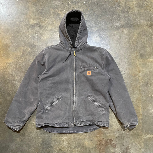 Grey Carhartt Detroit Hooded Jacket12