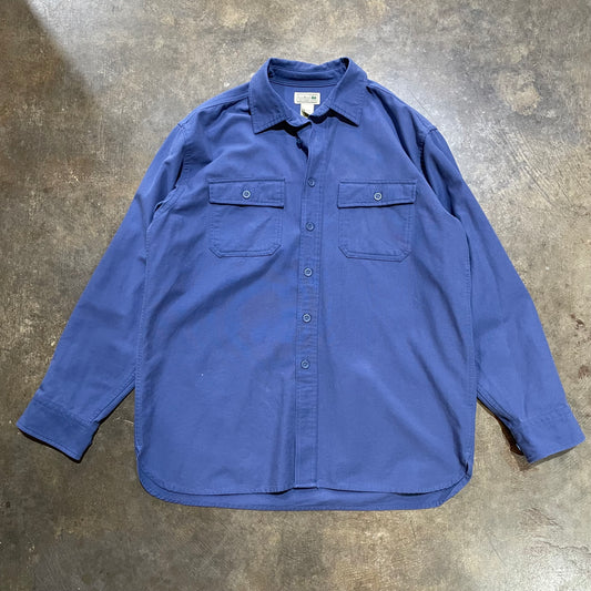 LL Bean Blue Pocket Button Up