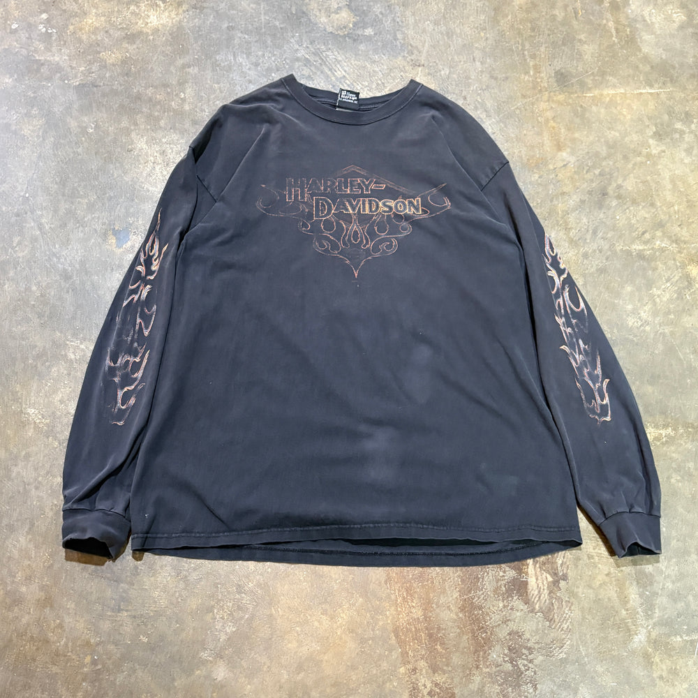 Harley-Davidson Flames Logo Tee Black