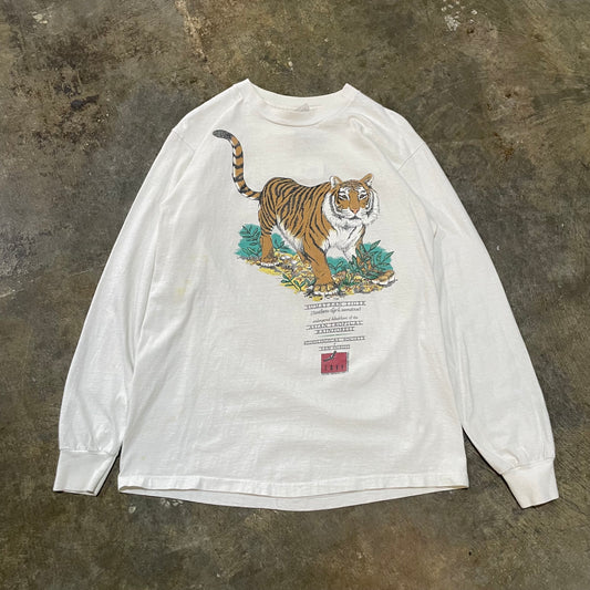 White Sumatran Tiger LS Tee