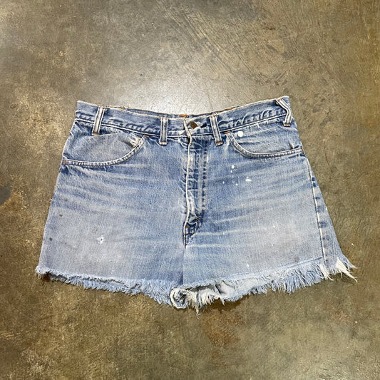 Thrashed 70s Levis Orange Tab Cut Off Shorts