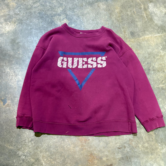 Maroon Guess Crew