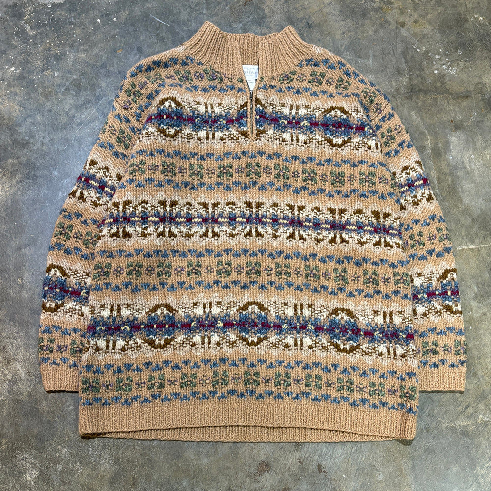 Jones New York Sport Hand Knit Wool Alpaca Sweater (M)