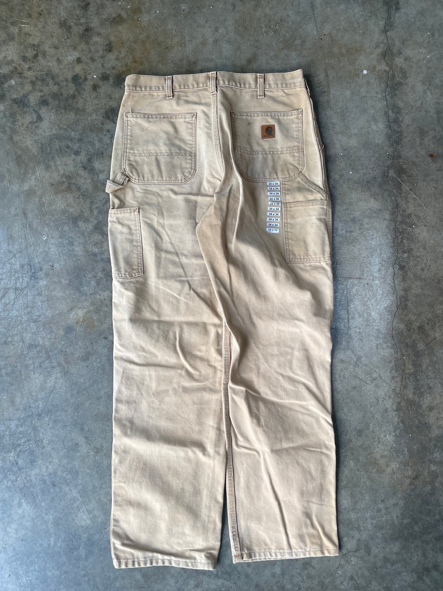 Carhartt B11 Brown Duck Work Pants (34x34)