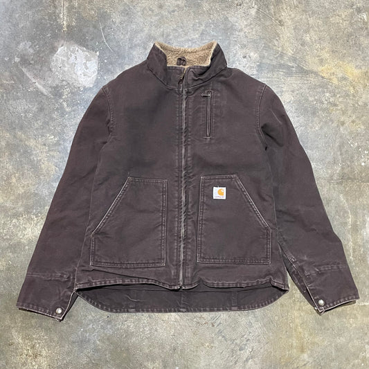 Womens Brown Fleece Lined Carhartt Jacket15