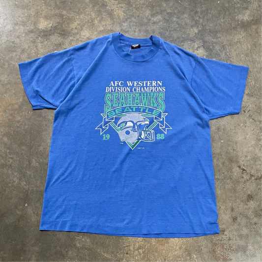 AFC West Champs Seahawks Blue tee