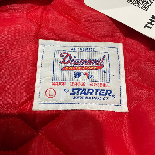 Navy Atlanta Braves Starter Satin Jacket