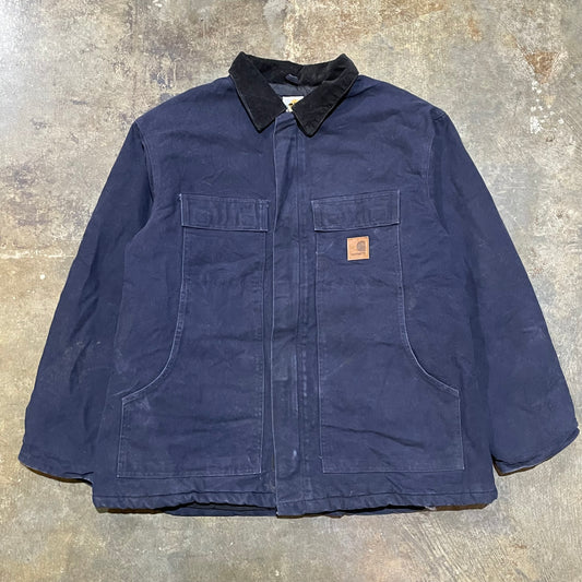 Navy Insulated Carhartt Long Coat10