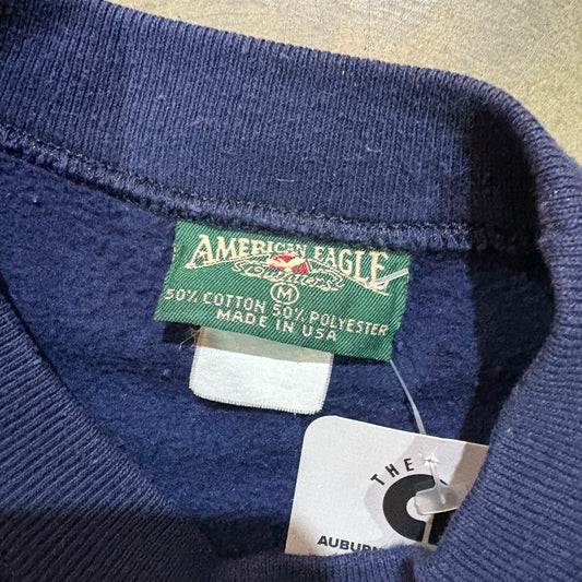 Auburn Navy Big Crest and Navy Sheild Crewneck American Eagle