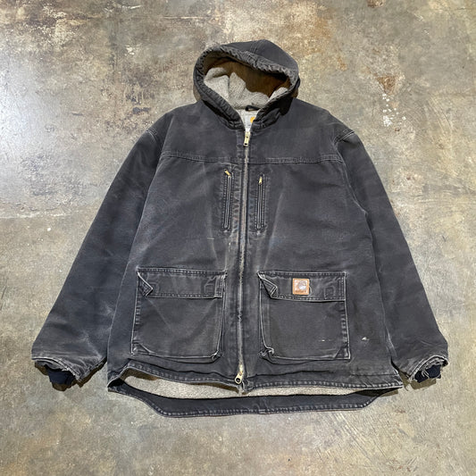 Carhartt C95 Washed Black Hooded Work Jacket 12