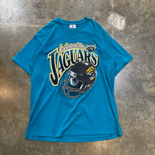 DS Teal Jacksonville Jaguars Logo Athletic Tee