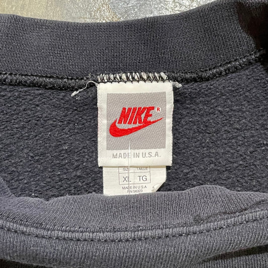 Black Nike White Tag Embroidered Crew
