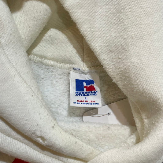 Russell Athletic Cream AU Center Logo Hoodie