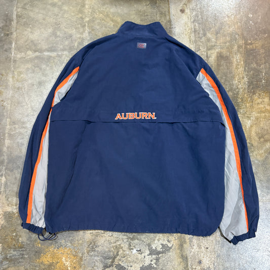 Auburn Windbreaker Half Zip Navy/Gray