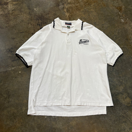 White Birmingham Barons Baseball Polo