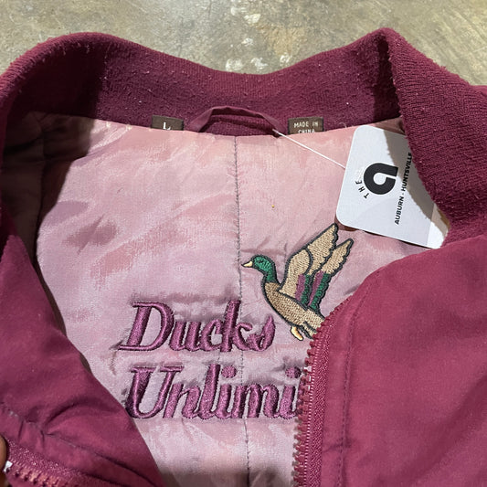Red and Grey Ducks Unlimited Bomber jacket