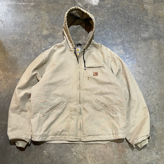 Detroit Style Carhartt Fleece Lined Hooded Jacket19