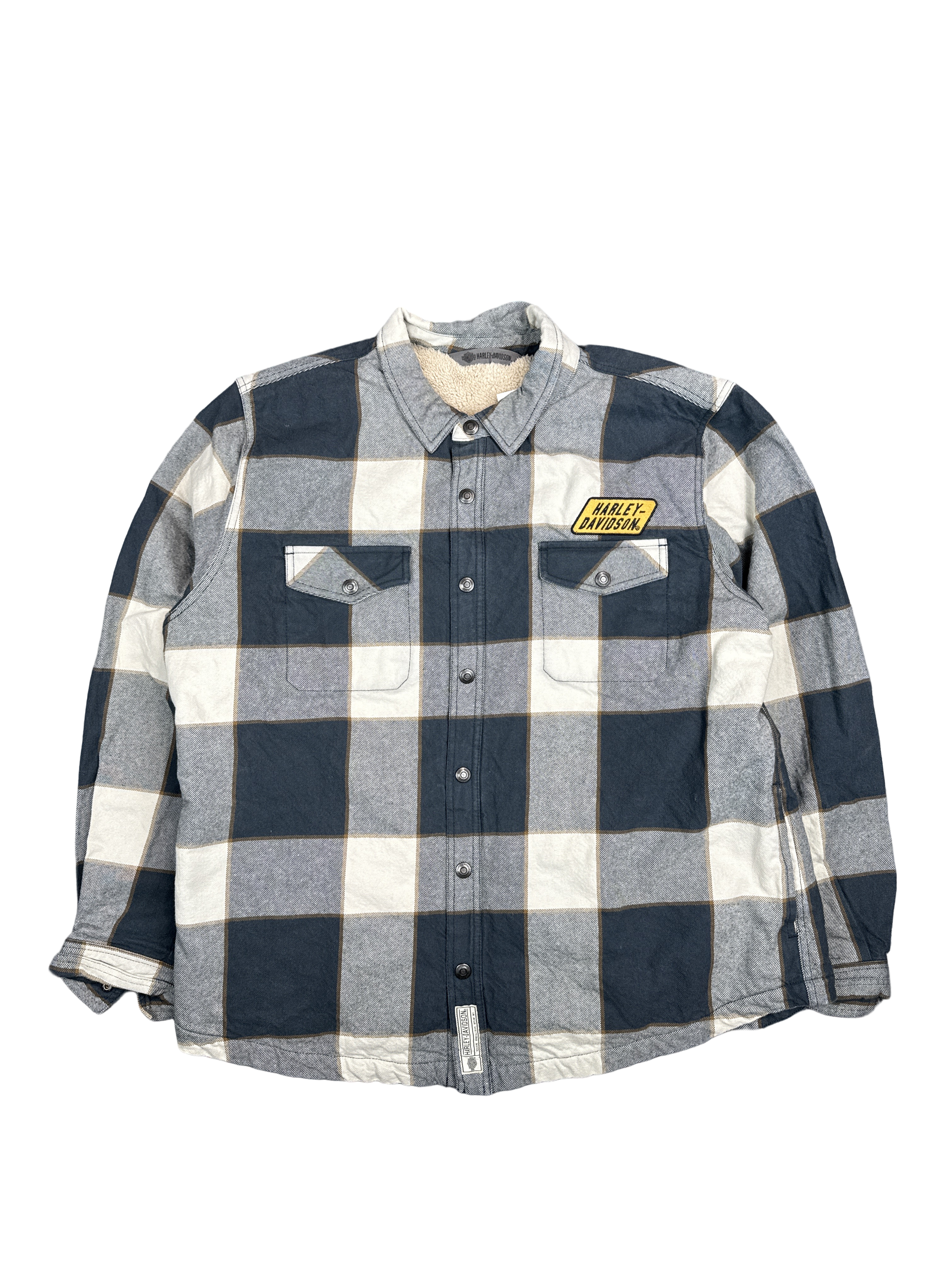 Harley-Davidson Sherpa-Lined Flannel Button-Up (2XL)