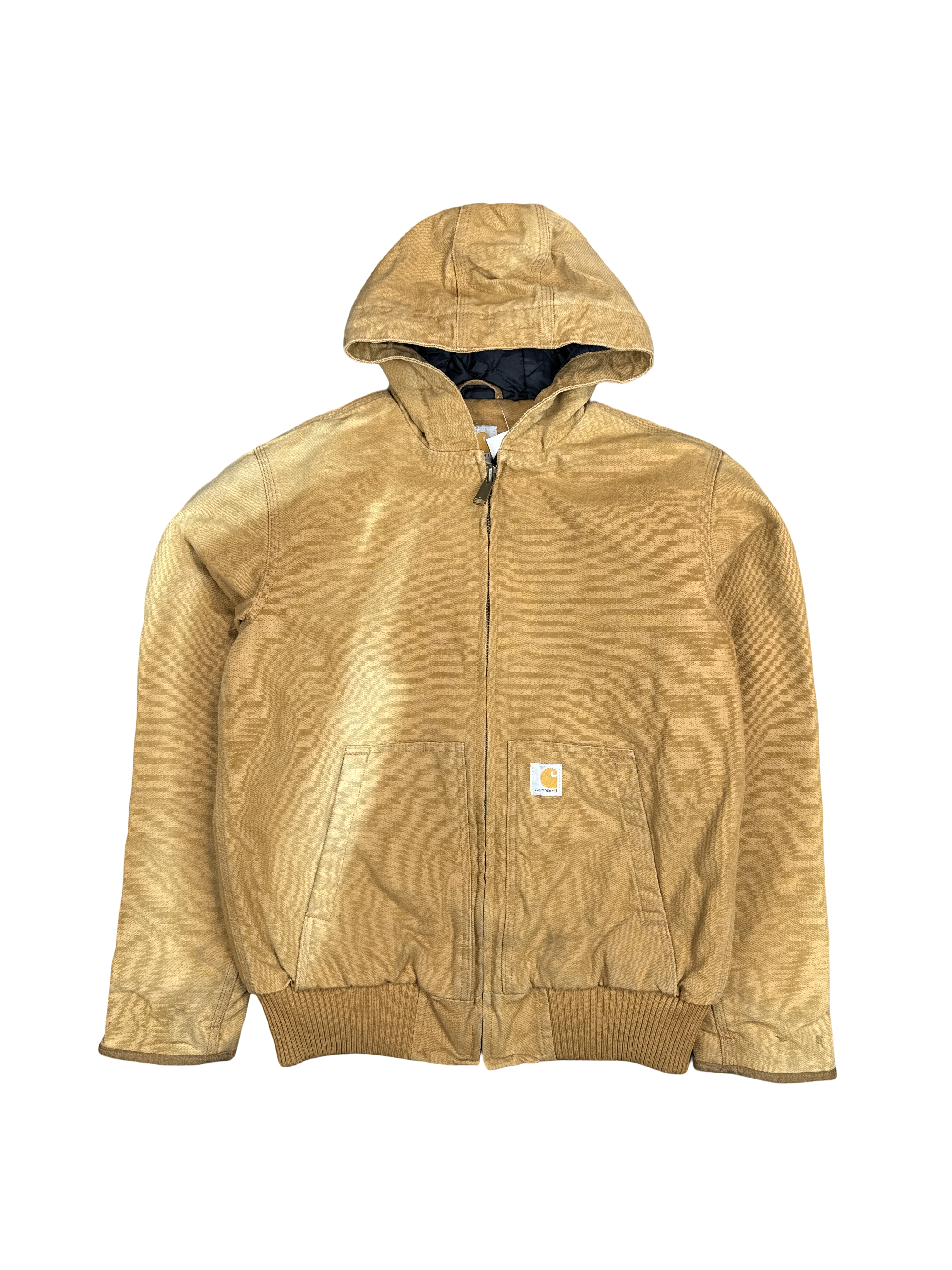 Carhartt Brown Duck Canvas Hooded Jacket (S)