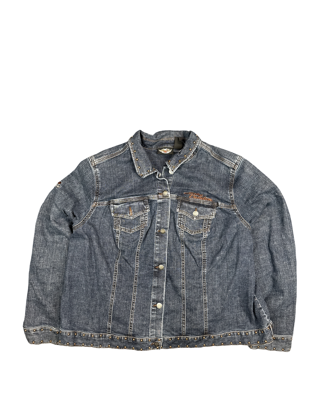Harley-Davidson Studded Denim Jacket (L)
