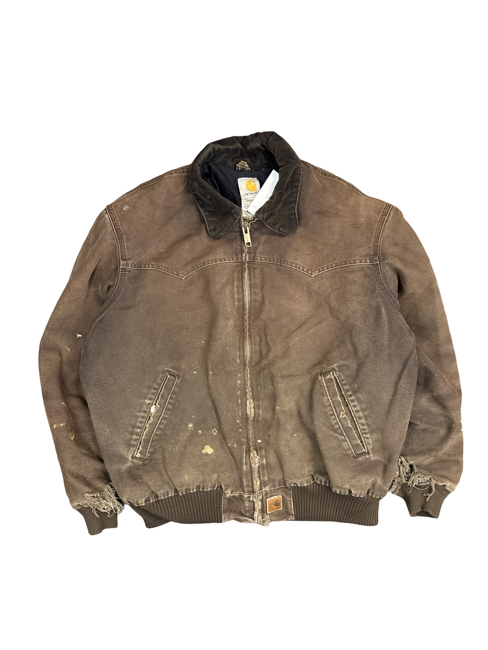 Carhartt Brown Duck Work Jacket (L)