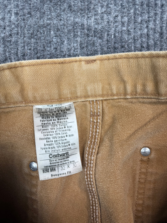 Carhartt Brown Duck Dungaree Work Pants (W30 L32)
