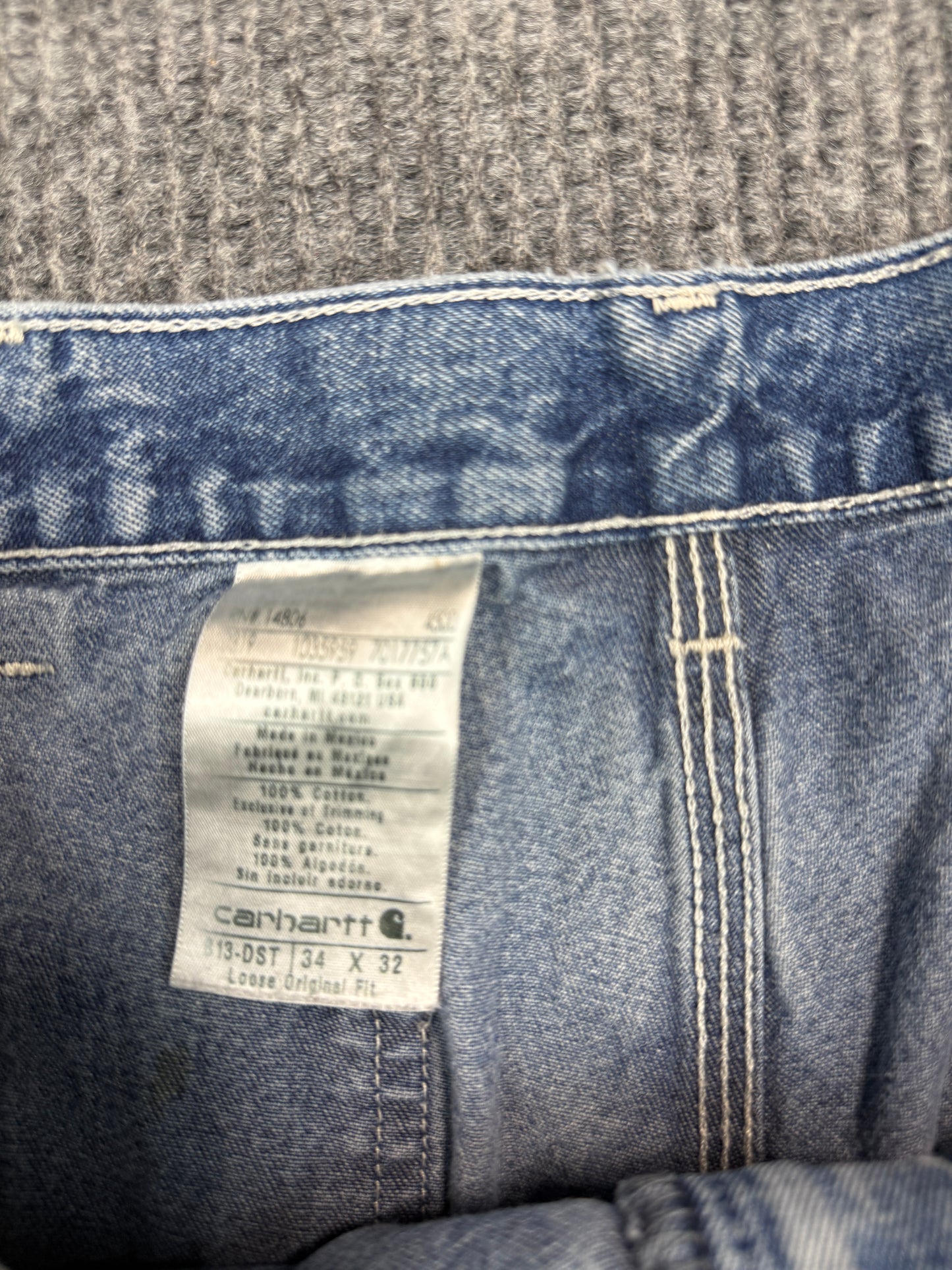 Carhartt Loose Fit Paint-Splattered Work Jeans (34x32)