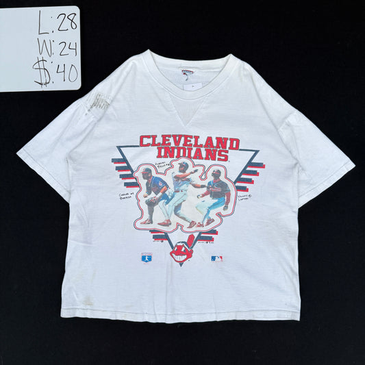 1990s Cleveland Indians Baseball Graphic Tee (XL)