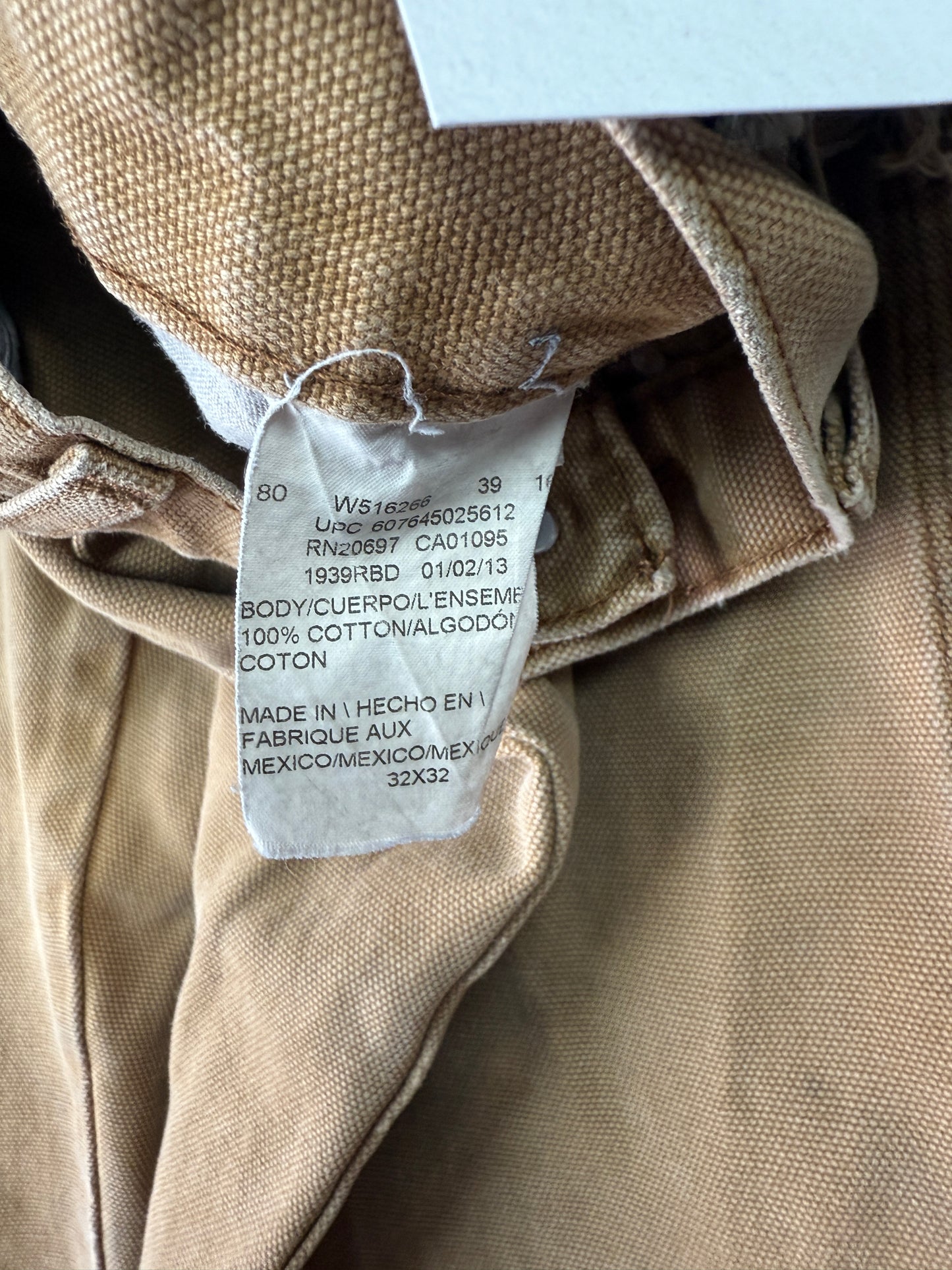 Workwear Duck Canvas Carpenter Pants (32x32)