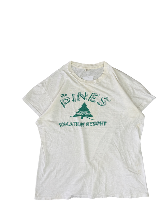1980s Hanes The Pines Pocono Mountains Vacation Resort Graphic Tee (XL)