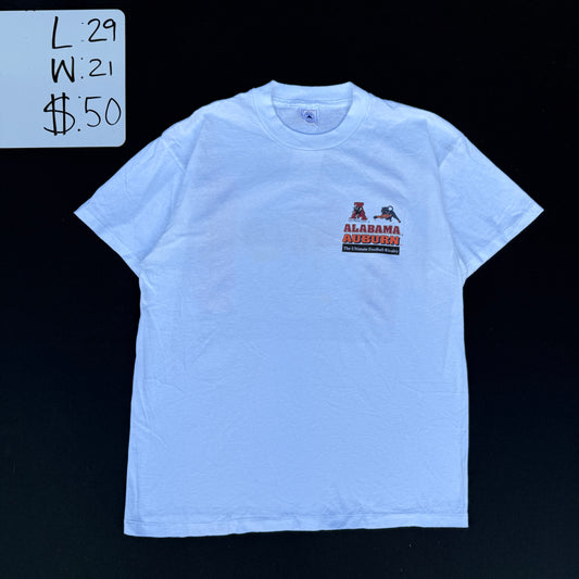 1990s Alabama vs Auburn Rivalry Football Graphic Tee (L)