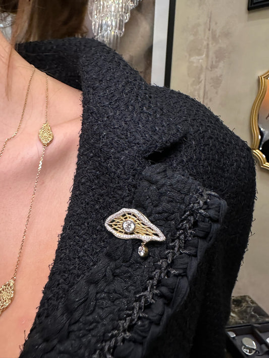 Faded Navy Graphic T-Shirt (M)