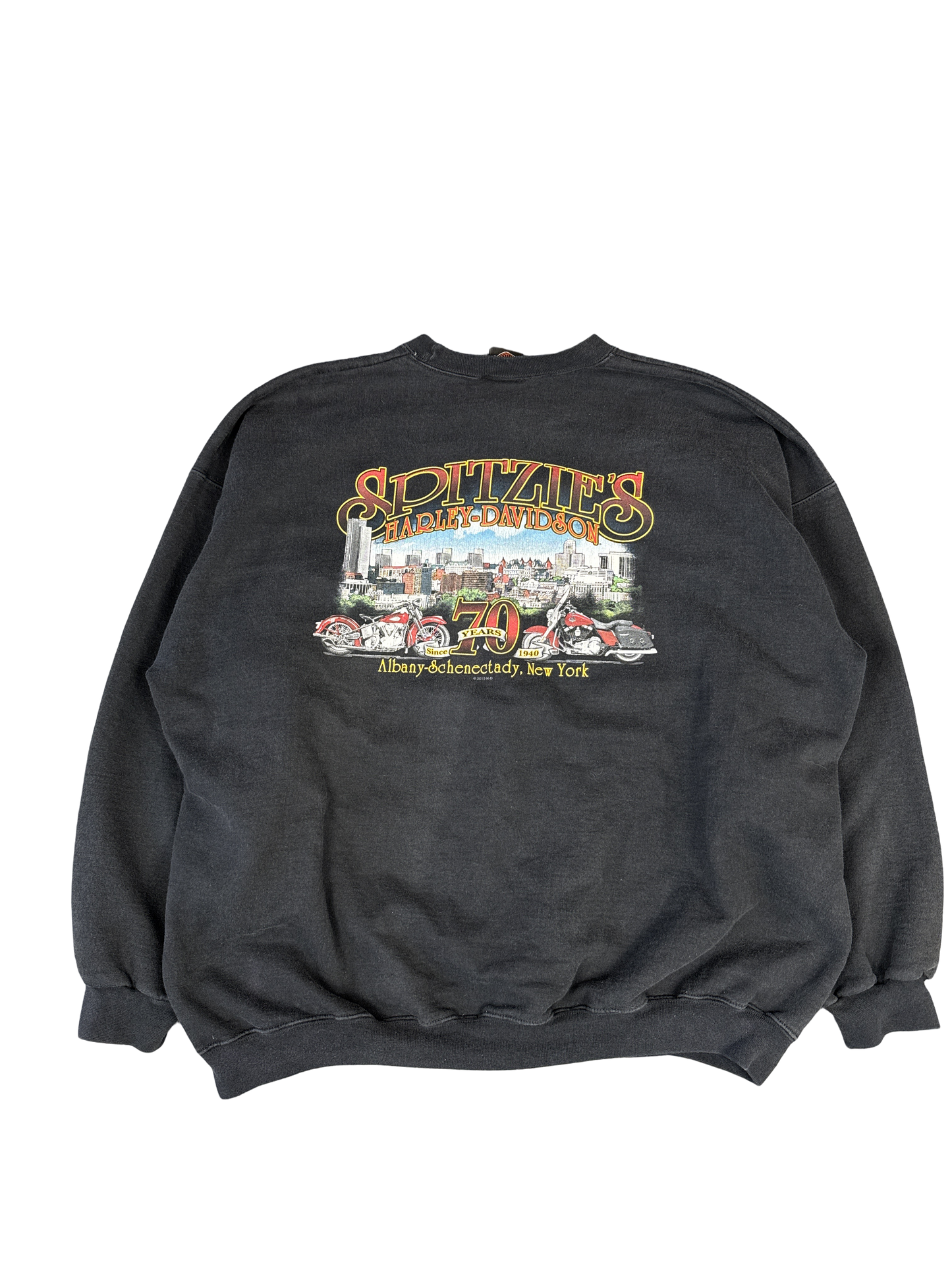 Harley-Davidson Spitzie’s Albany 70 Years Graphic Sweatshirt (2XL)