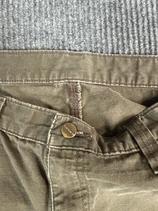 Carhartt Brown Canvas Work Pants (W34 L30)