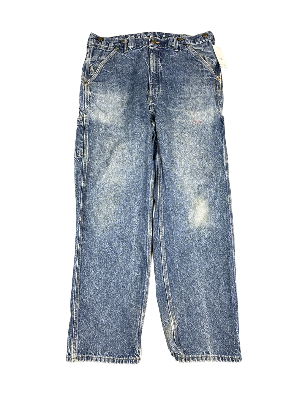 Carhartt Distressed Denim Work Pants (38x32)