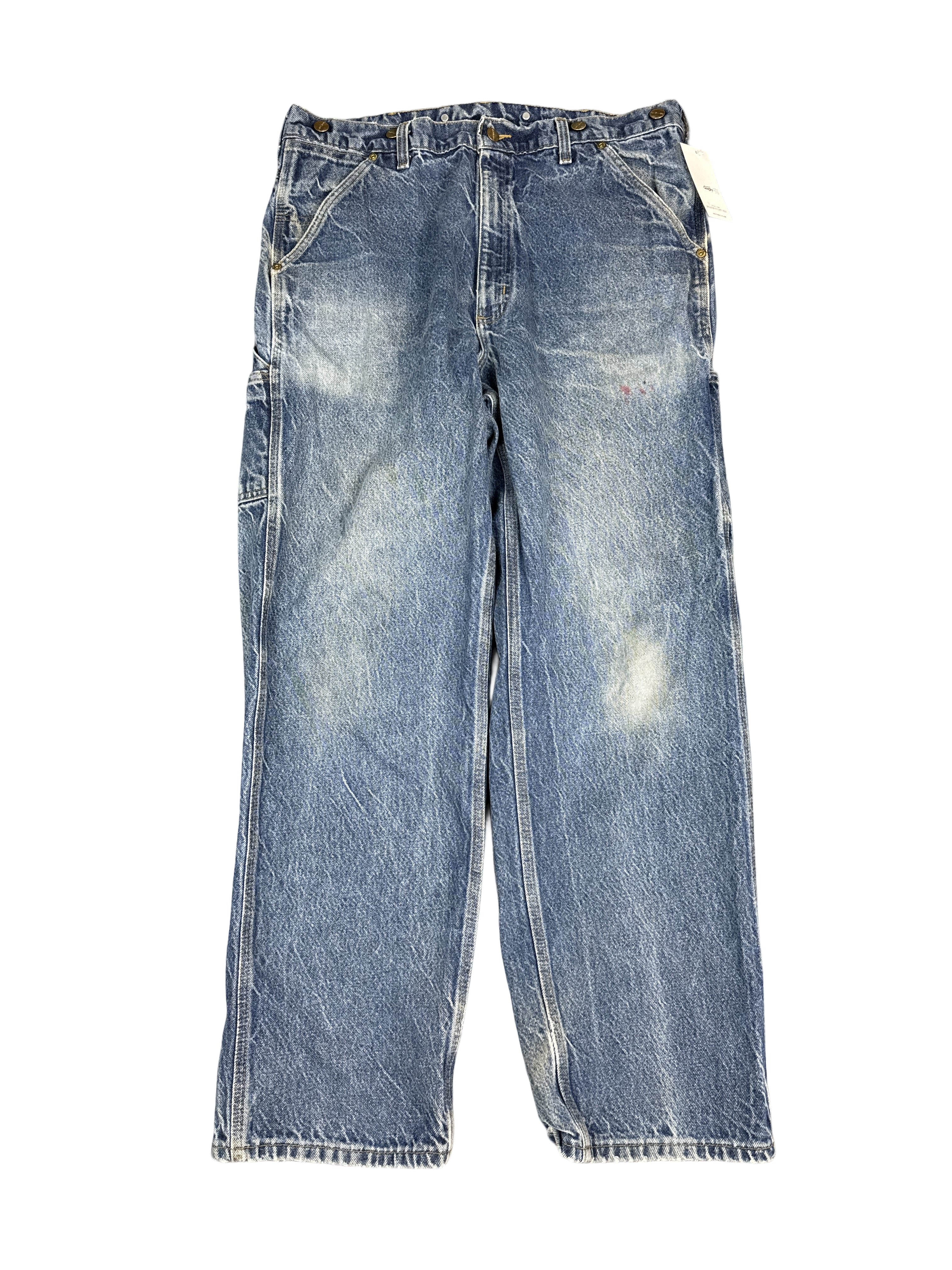 Carhartt Distressed Denim Work Pants (38x32)