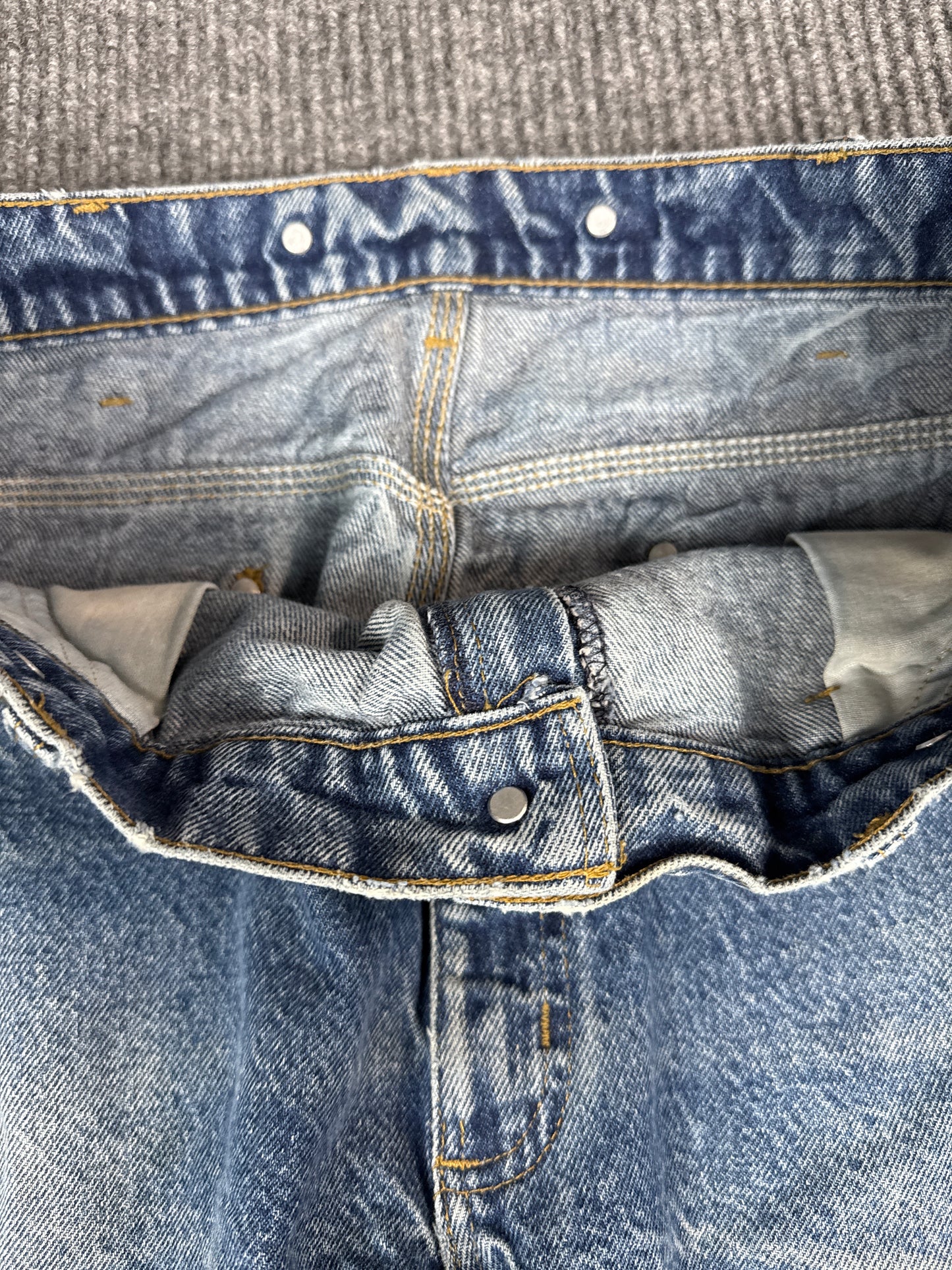 Carhartt Distressed Denim Work Pants (38x32)