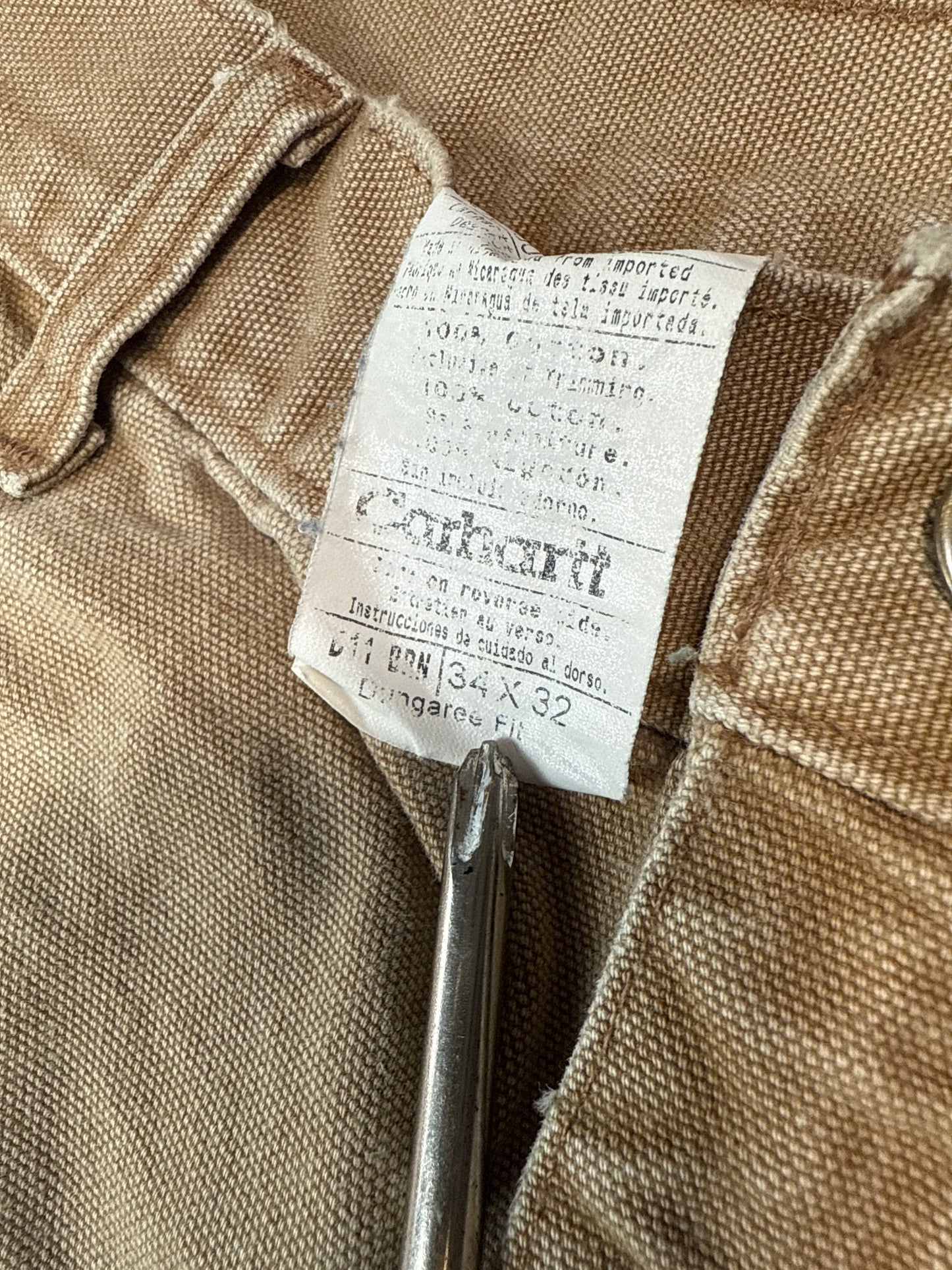 Carhartt Dungaree Fit Work Pants (34x32)