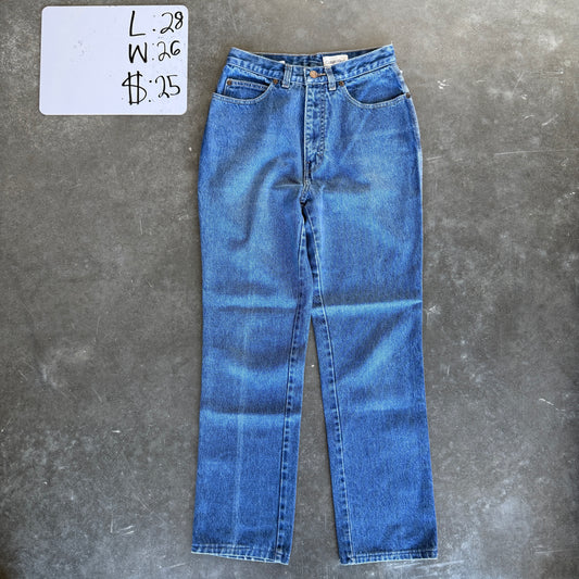 1990s Calvin Klein High-Rise Straight Leg Jeans