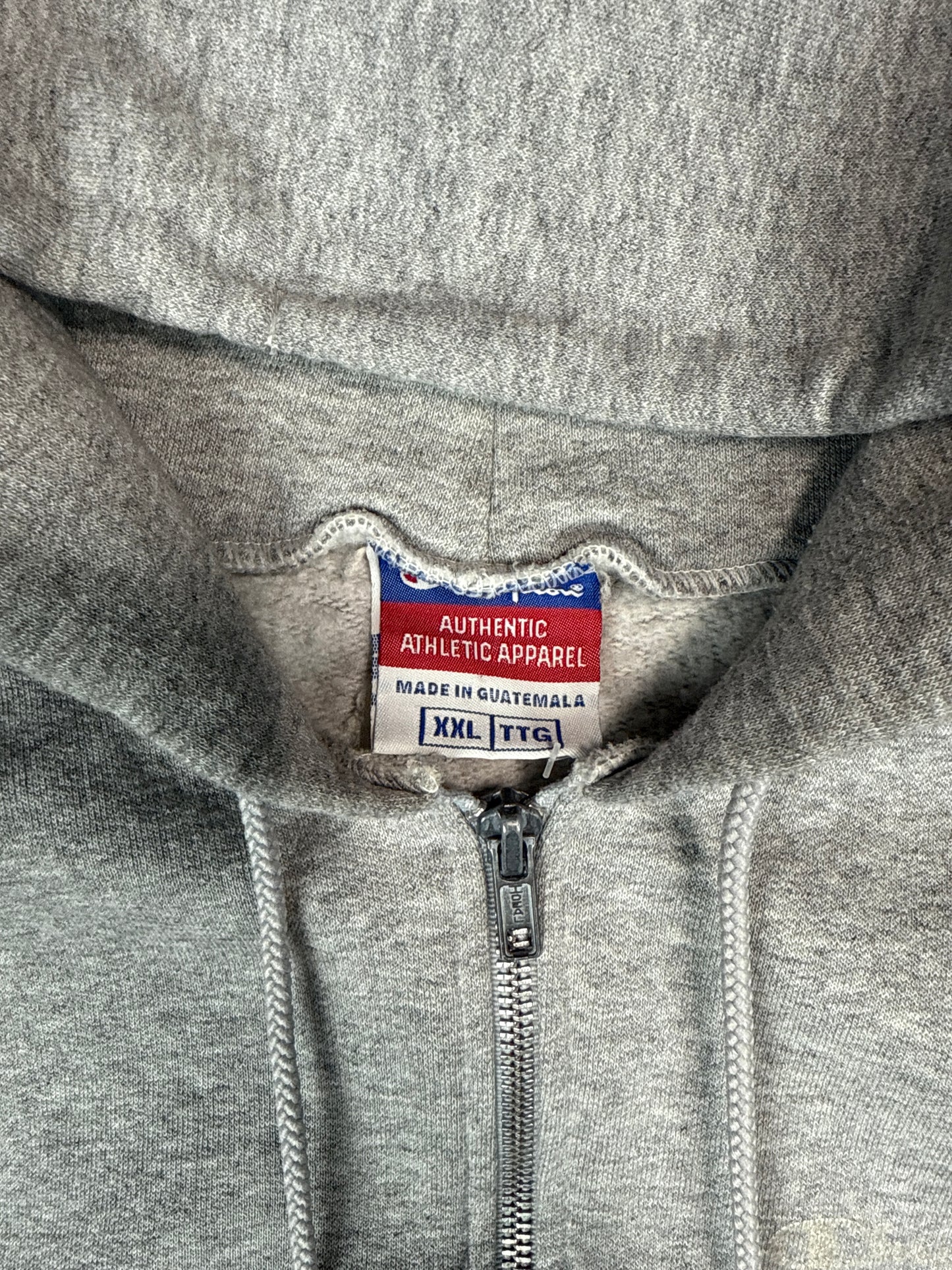 Champion Authentic Athletic Apparel Gray Zip Hoodie (XXL)
